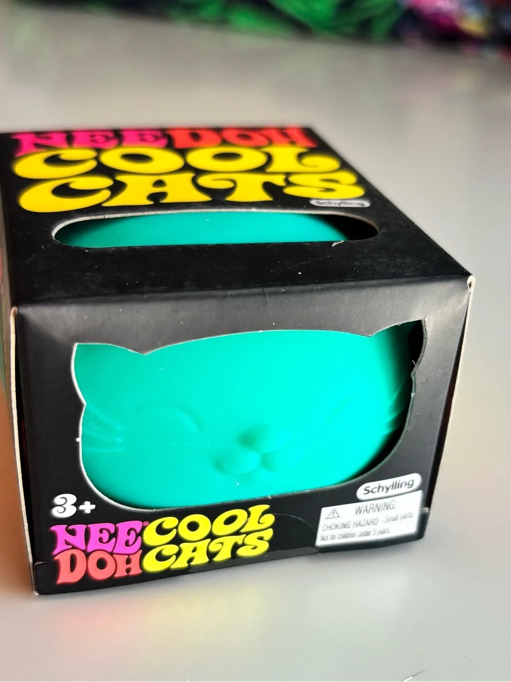 NeeDoh Cool Cats Teal Stress Toy - Teal